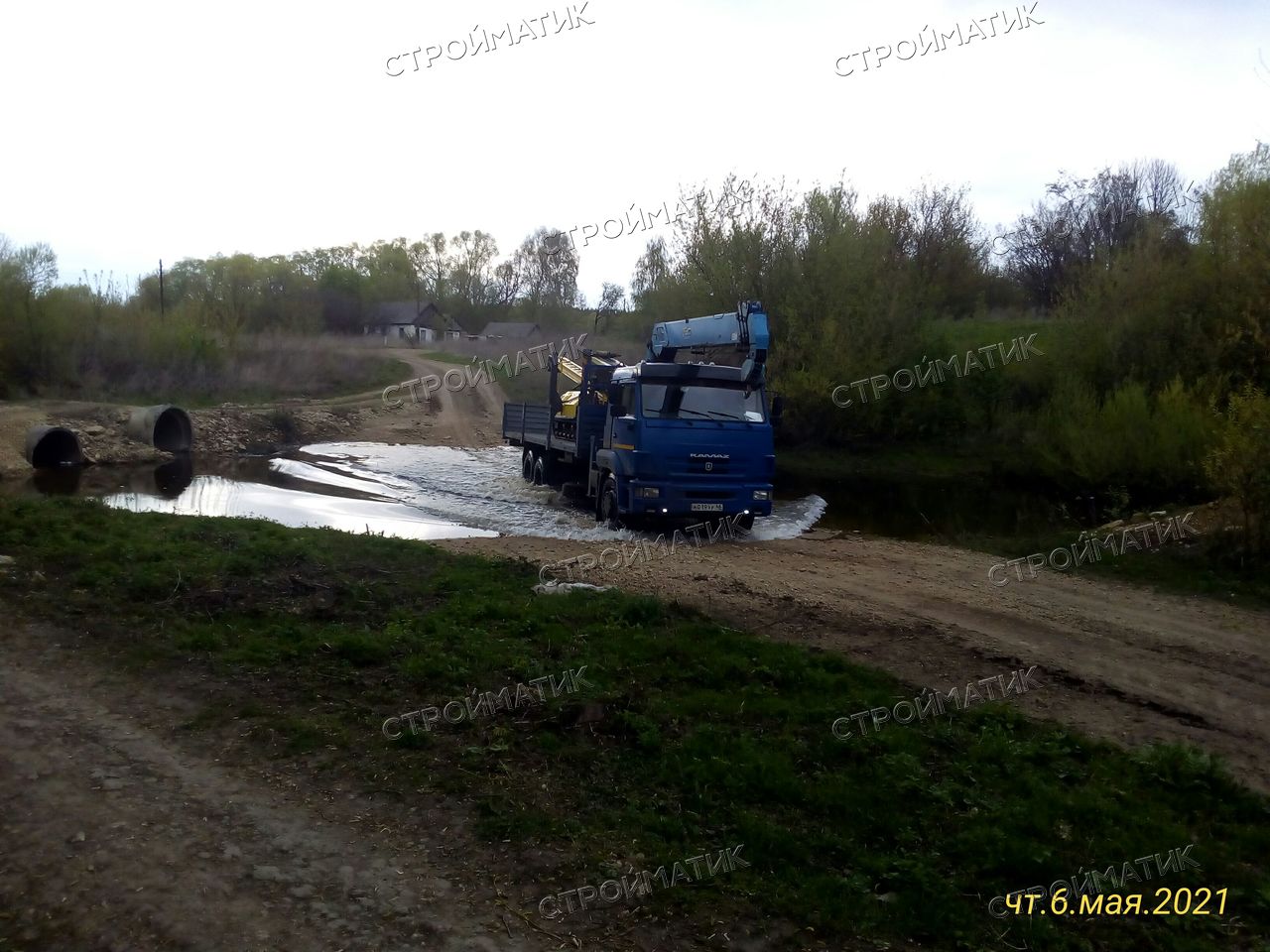 Свайный ЖБ фундамент под дом из бруса